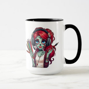 Tasse à café   J'aime mon Akashic   Zombie Elodie