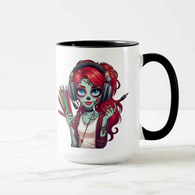Tasse à café | J'aime mon Akashic | Zombie Elodie (Droite)