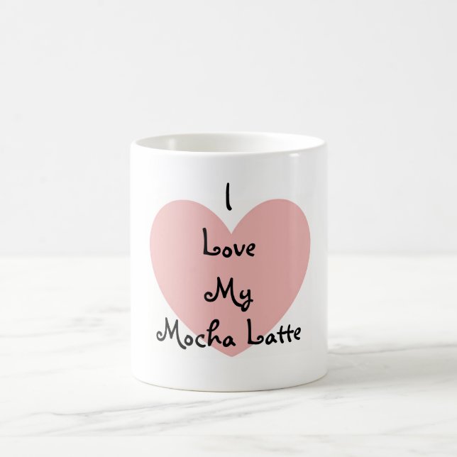 Tasse à café J'aime mon latte au moka (Centre)
