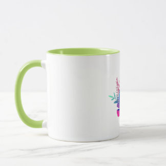 Tasse à café Jardin Floral Vif Accents Verts