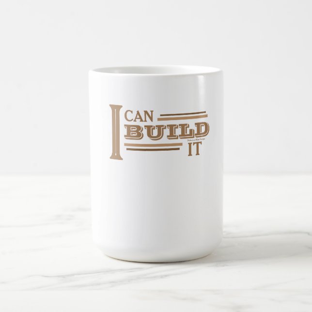 Tasse à café Je peux le construire (Blanc) (Centre)