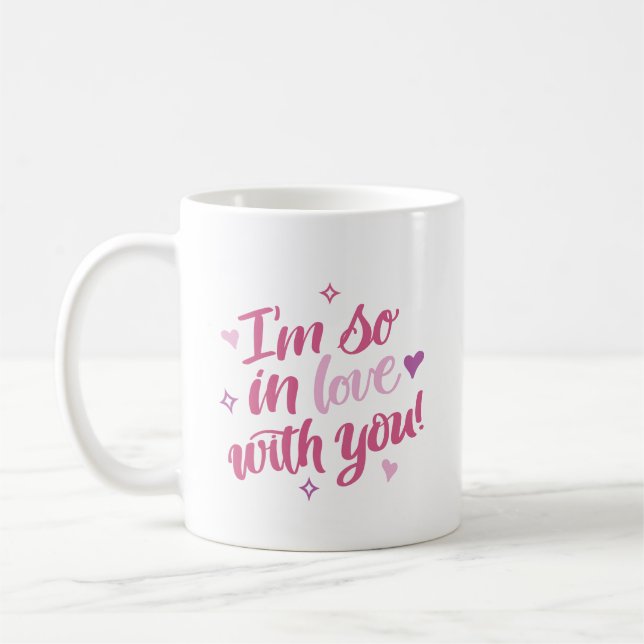 Tasse à café « Je suis tellement amoureux de toi » (Gauche)