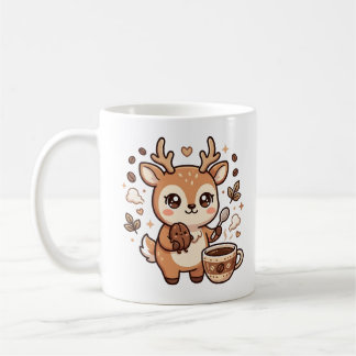Tasse à café Kawaii Cerf Mignon