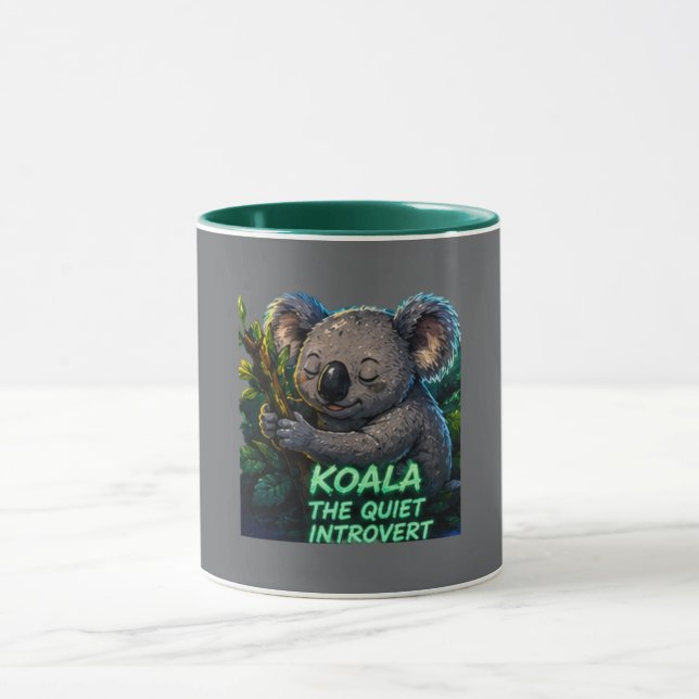 Tasse à café Koala Introverti Paisible (Centre)