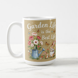 Tasse à café La vie au jardin est la meilleure vie