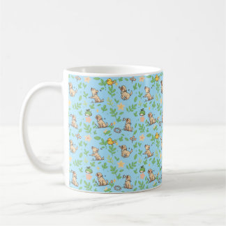 Tasse à café Labrador Retriever Floral Printanier