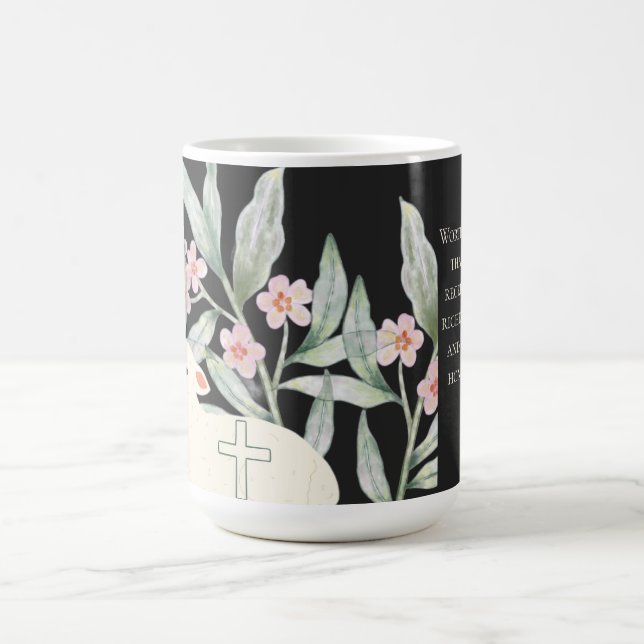 Tasse à café «L'Agneau est digne» (Centre)