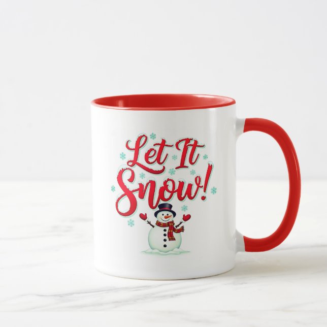 Tasse à café Laissez tomber la neige (11oz) (Droite)