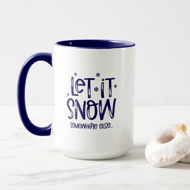 Tasse à café Let it Snow (Avec donut)