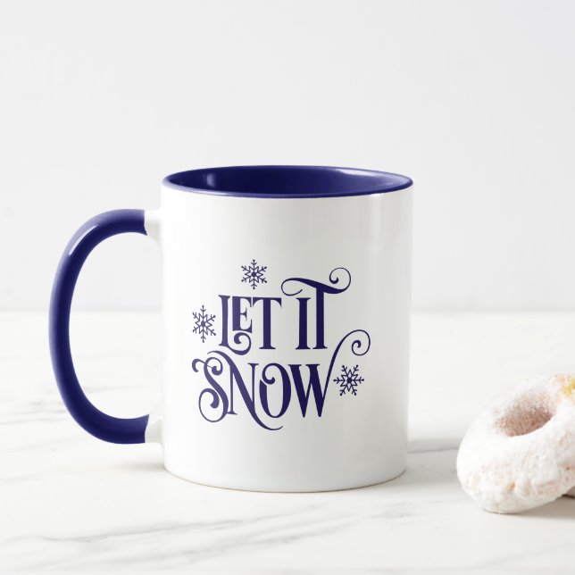 Tasse à café Let it Snow (Avec donut)