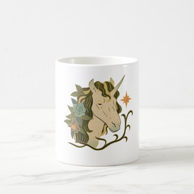 Tasse à café Licorne Florale Bohème   (Centre)