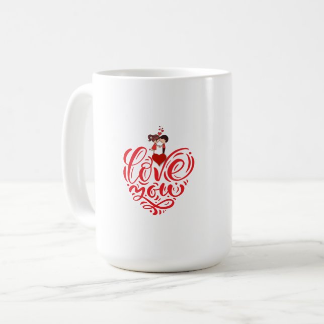 Tasse à café Love Heart (Devant gauche)