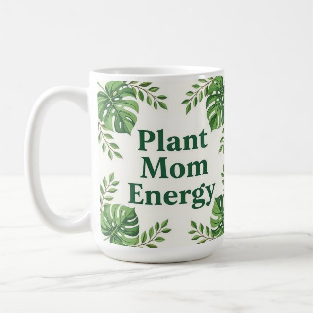 Tasse à café maman énergie végétale botanique mign (Gauche)