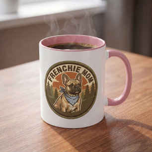 Tasse à café Maman Frenchie Cadeau pour maman de
