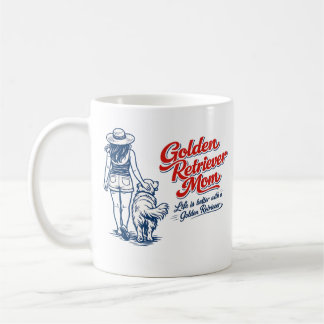 Tasse à café Maman Golden Retriever