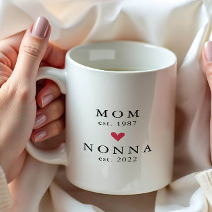 Tasse à café Maman moderne Nonna Année de créati