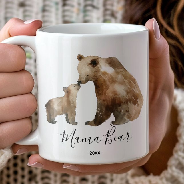 Tasse à café Maman Ourse Mignonne (Créateur téléchargé)