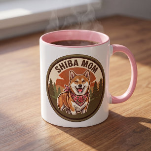 Tasse à café Maman Shiba Inu   Cadeau pour maman d