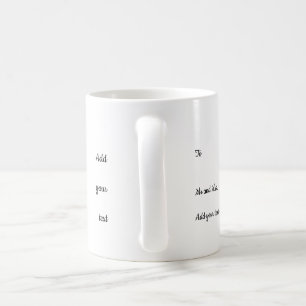 Tasse à café mariage personnalisable