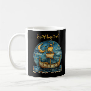 Tasse à café Meilleur Papa Viking Bateau