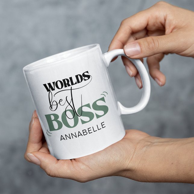 Tasse à café Meilleur Patron du Monde (Créateur téléchargé)