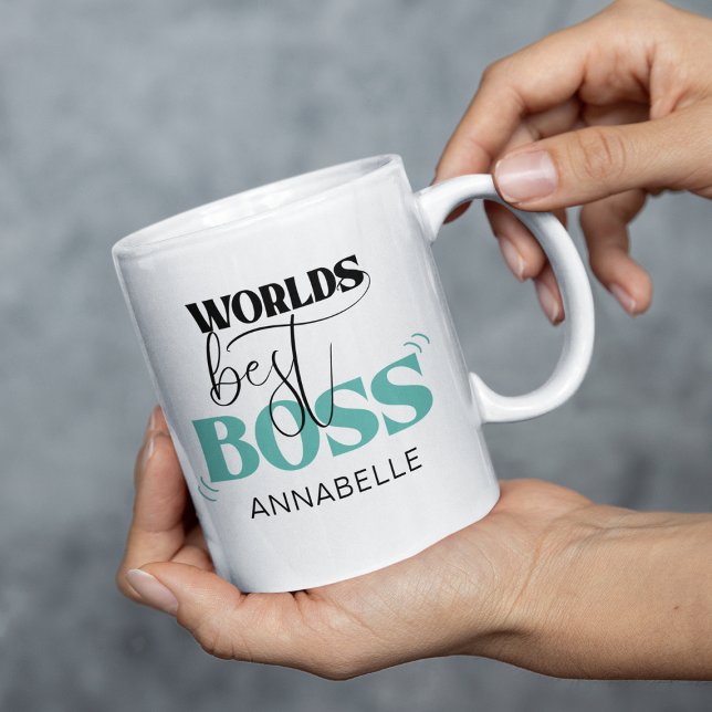 Tasse à café Meilleur Patron du Monde (Créateur téléchargé)
