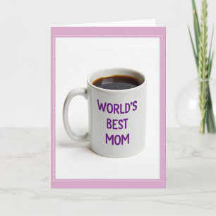 Tasse à café Meilleure Maman du Monde avec Carte
