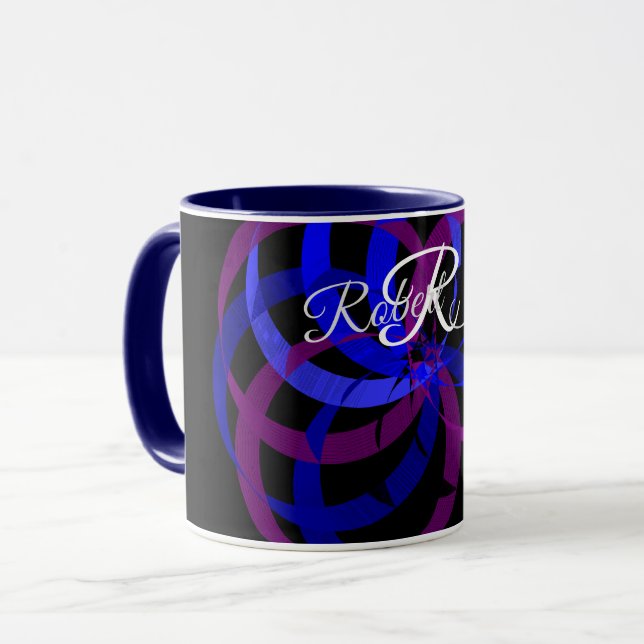 Tasse à café mélange de baies géométriques (Devant gauche)