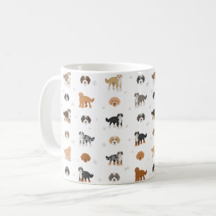 Tasse à café mélange de chien Bernedoodle