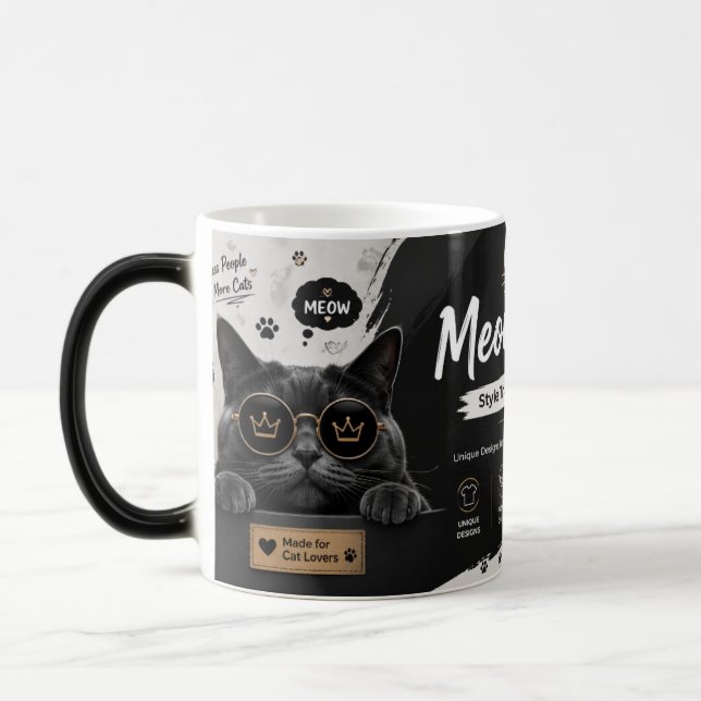 Tasse à café Meow Style : Moins de gens, plus de c (Gauche)