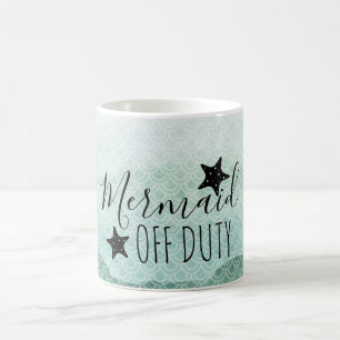 Tasse à café Mermaid Off Duty aquarelle verte