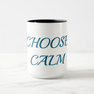 Tasse à café minimaliste « Choisissez le Calme »