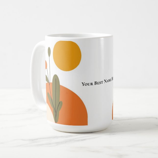 Tasse à café moderne du milieu du siècle (Devant gauche)