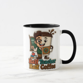 Tasse à café moitié enseignante moitié café – Cade
