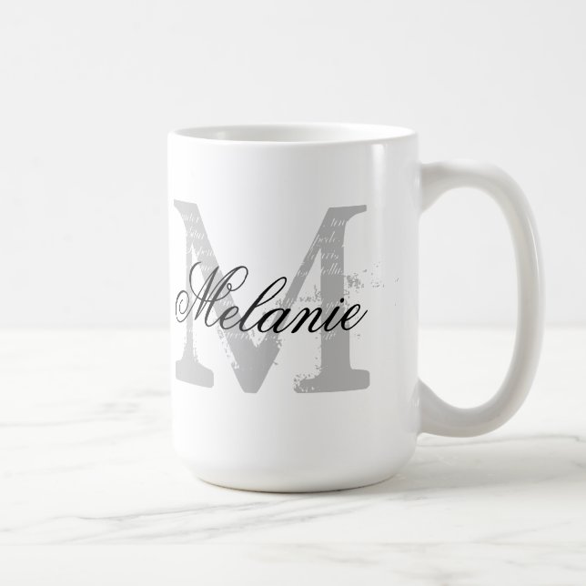Tasse à café monogramme sur mesure (Droite)