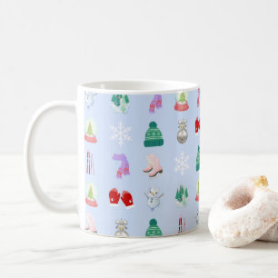 Tasse à café motif hiver/Noël (310 ml)