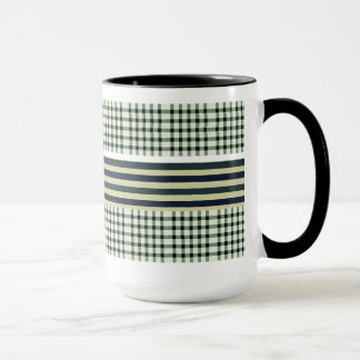 Tasse à café motif rayé coloré