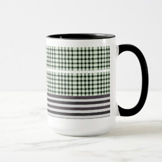 Tasse à café motif rayé coloré