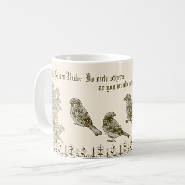 Tasse à café Mug Règle d'or (Devant gauche)