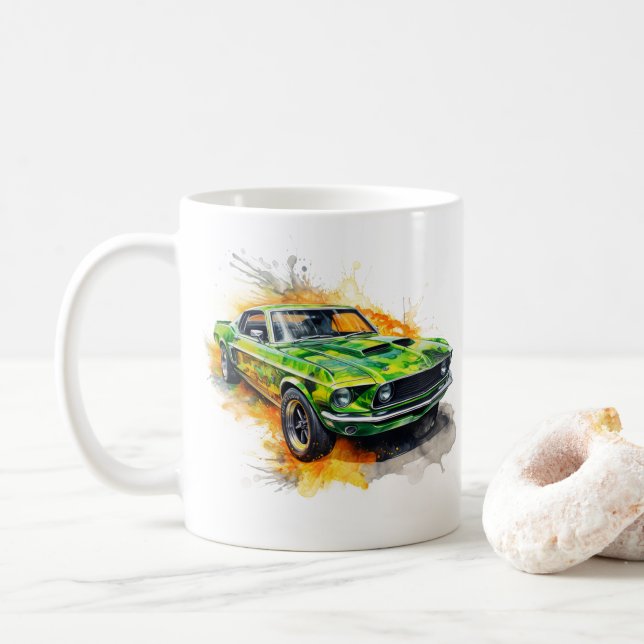 Tasse à café Muscle Car (Avec donut)