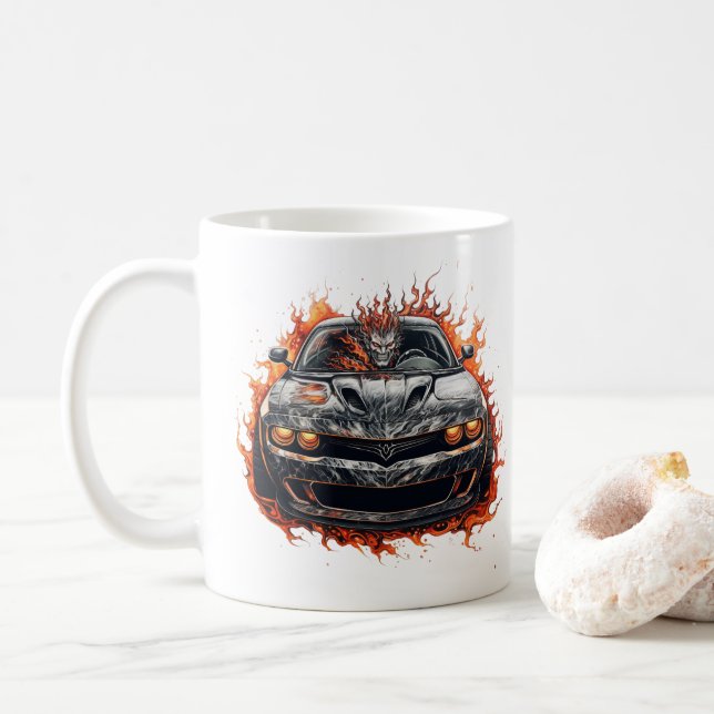 Tasse à café Muscle Car (Avec donut)