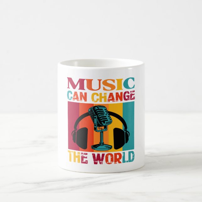 Tasse à café Musique Peut Changer Le Monde (Centre)