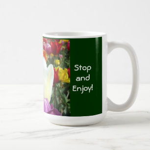 Tasse à café Nature Stop & Profitez ! Fleurs de tu