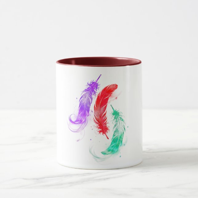 Tasse à café Neon Feather Glow (Centre)
