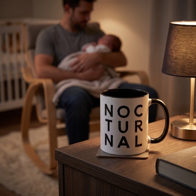 Tasse à café Nocturne | Cadeau drôle pour les couc (Créateur téléchargé)