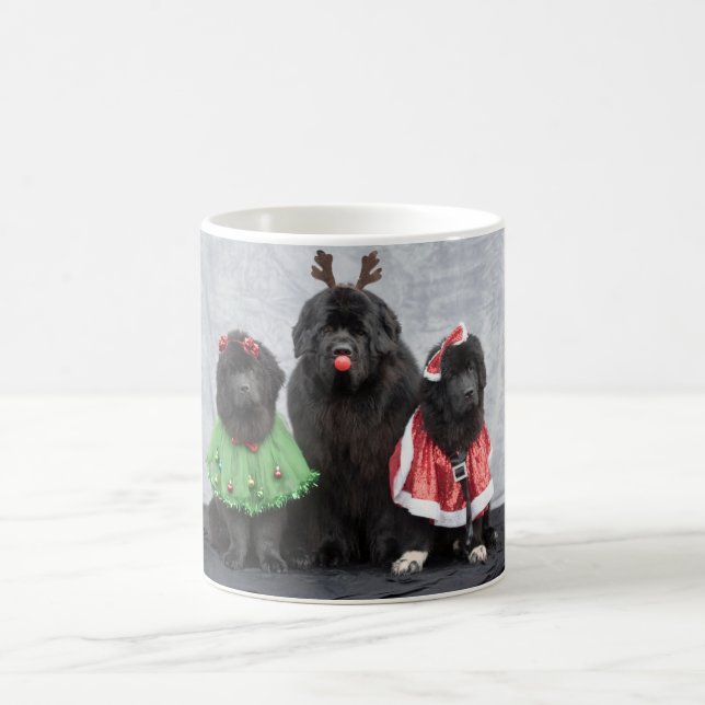 Tasse à café Noël Newfies (Centre)