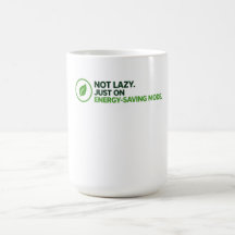 Tasse à café novelty « Mode Économie d'Énergie » d