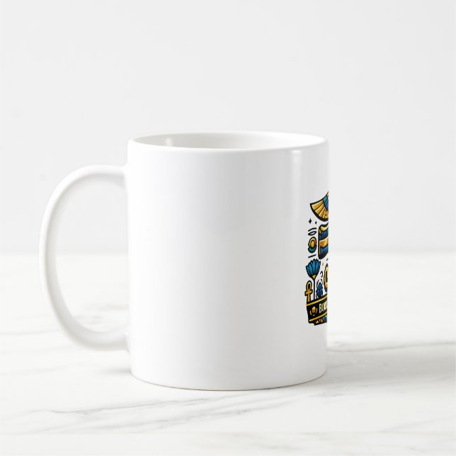 Tasse à café Œil d'Horus Égypte antique (Gauche)