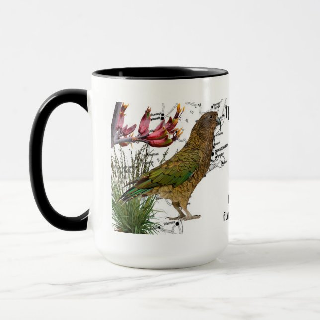 Tasse à café Oiseau Natif de Nouvelle-Zélande (Gauche)
