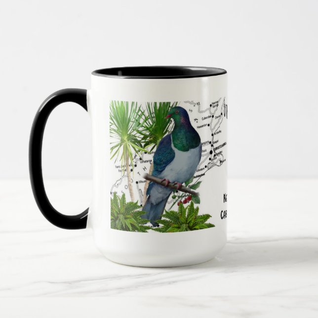 Tasse à café Oiseau Natif de Nouvelle-Zélande (Gauche)